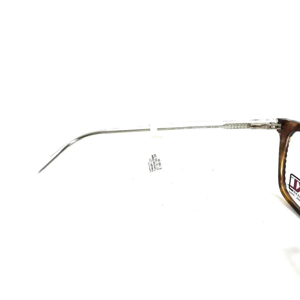 XXL Eyeglasses Frames PELICAN TORTOISE Brown Clear Square Full Rim 57-18-150